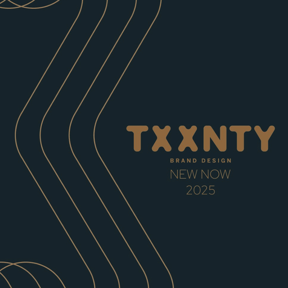 the Txxnty Brand Design New Now catalogue 2025